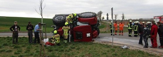 Umgekippt (Foto: BF Nordhausen)