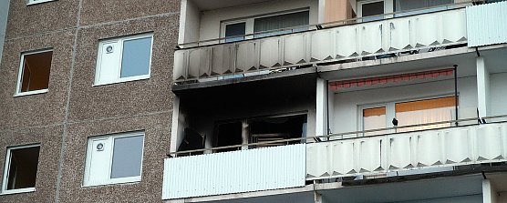 Wohnungsbrand in Nordhausen-Ost (Foto: nnz)