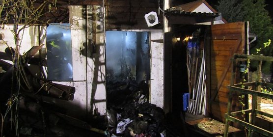 Gartenlaube abgebrannt (Foto: privat)