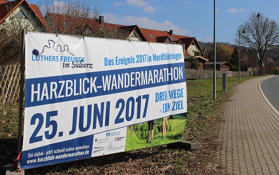 Werbung f&uuml;r den Wandermarathon in Neustadt (Foto: R. Neitzke)