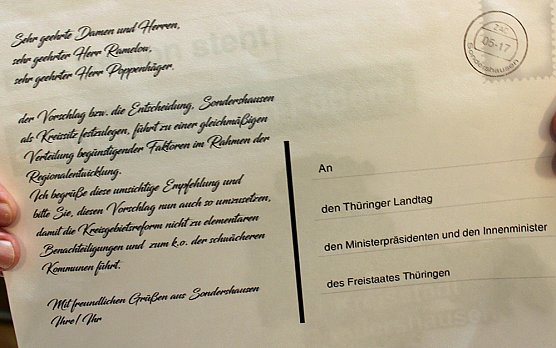 Postkartenaktion zur Gebietsreform kommt (Foto: Karl-Heinz Herrmann)