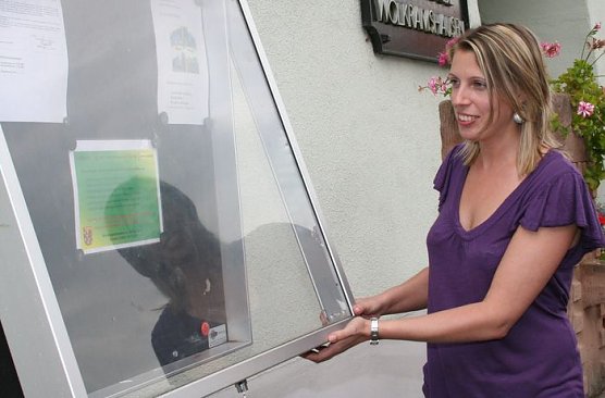 Angebracht (Foto: Piper/pln) Angebracht (Foto: Piper/pln)