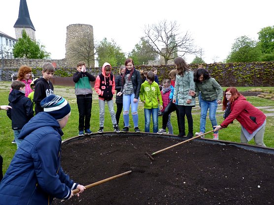 Aussaat auf dem Petersberg (Foto: J&uuml;rgen Rennebach)