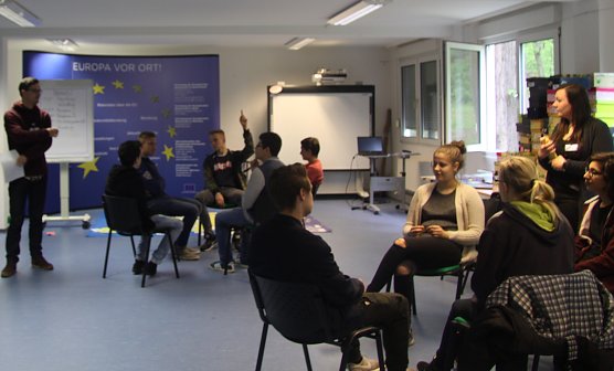 Viel los am Europatag im Jugendg&auml;stehaus Rothleimm&uuml;hle (Foto: Christiane Bornemann)