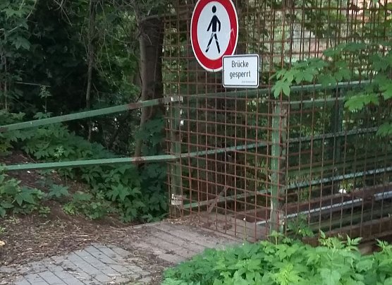 Statt saniert wird in Nordhausen gesperrt (Foto: privat)