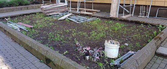 Blick auf die Baustelle (Foto: privat)