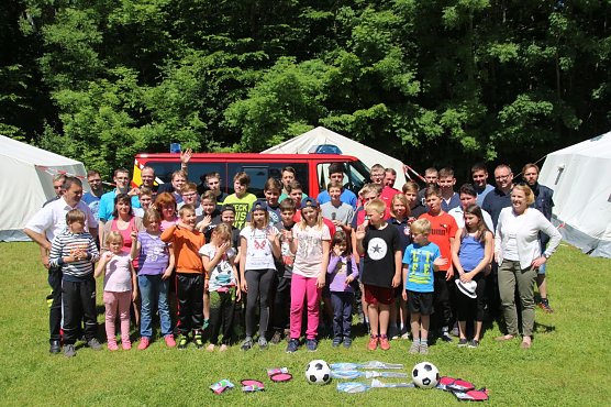 Ein Wochenende f&uuml;r die Jugendfeuerwehren  gab es jetzt im Ferienpark Feuerkuppe. (Foto: Patrick Grabe, Pressestelle Stadt Nordhausen)