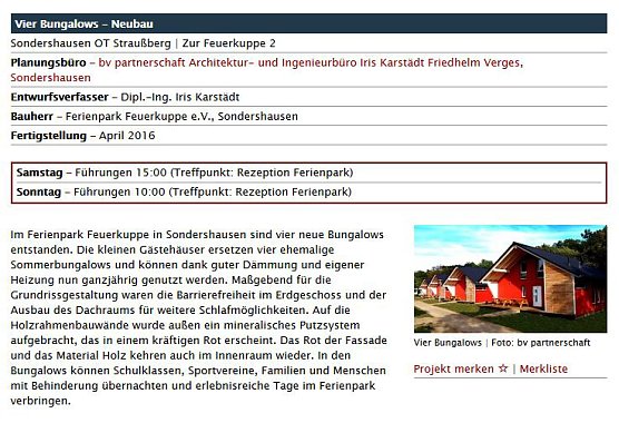 Wir sind dabei � Tag der Architektur 2017 (Foto: Ferienpark Feuerkuppe)