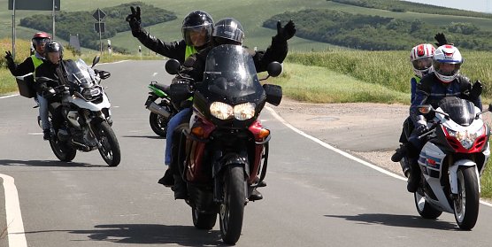 Biker machten mobil (Foto: S. Spehr)