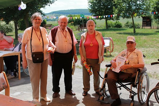 Bereits zum 7. Mal Sport frei hie&szlig; es heute und das nicht nur f&uuml;r die Bewohner des DRK Pflegeheim Heringen (Foto: Doreen K&uuml;hrt)