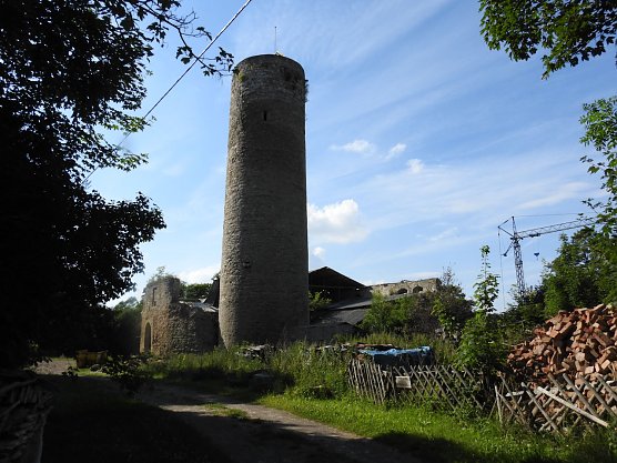 Peter Blei auf der Burg Strau&szlig;berg (Foto: Peter Blei)