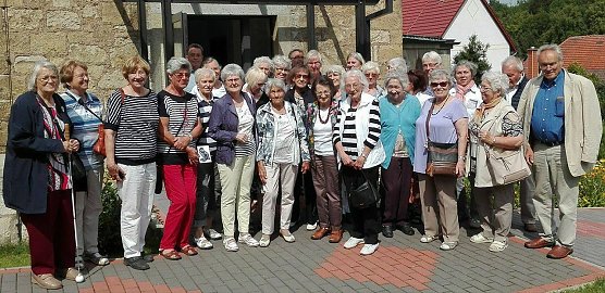 33 erwartungsvolle Mitglieder der Kirchengemeinde Blasii-Altendorf genossen letzte Woche einen gemeinsamen Ausflug in das Eichsfeld.  (Foto: Evangelischer Kirchenkreis S&uuml;dharz)