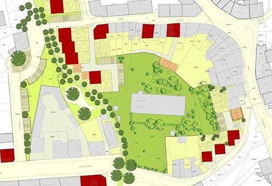 Das k&uuml;nftige Quartier (Foto: Planungsb&uuml;ro)