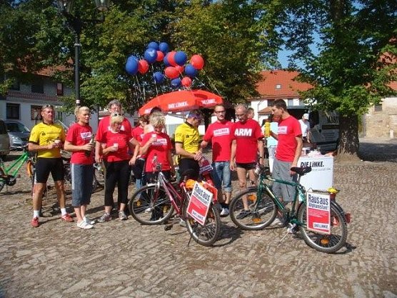 F&uuml;r den Abzug geradelt (Foto: privat)