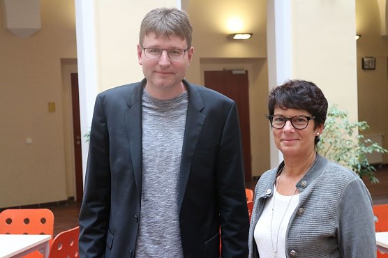 Prof. Dr. Phillip Heiser und Sabine Schr&ouml;der organisieren zum 4. mal den Tag der seelischen Gesundheit (Foto: Angelo Glashagel)