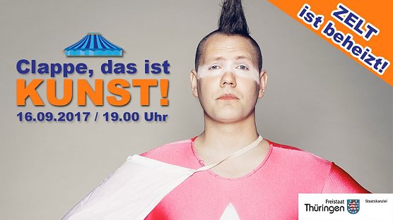 Klappe, das ist Kunst - Archie Clapp zu Gast im Zappelini Zelt (Foto: Studio 44 e.V.)