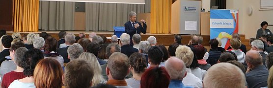 Wie weiter mit Th&uuml;ringens Schulen? - an der Nordh&auml;user Hochschule diskutierten heute dazu Ministerium und Schulleiter (Foto: Angelo Glashagel)