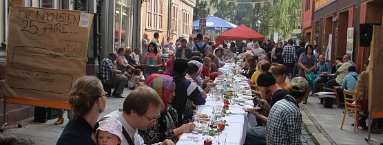 Essen der Kulturen 2016 - auch in diesem Jahr will man wieder gemeinsam feiern, Anlass ist dieses Jahr der 20. Geburtstag des Weltladens (Foto: Angelo Glashagel)