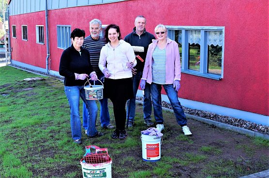 Neuer Anstrich f&uuml;r Festhalle (Foto: C. Wilhem)