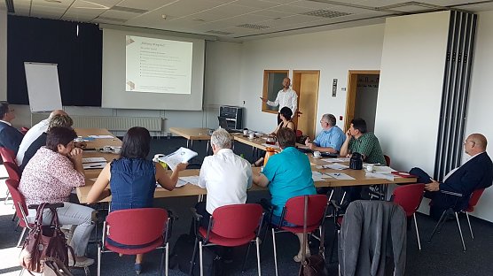 &Uuml;ber den Digitalisierungsprozess in der Bildung diskutierten jetzt wichtige kommunale Bildungsakteure beim j&auml;hrlichen Treffen der Lenkungsgruppe im Projekt Bildung integriert Nordhausen (Foto: Pressestelle Landratsamt Nordhausen)