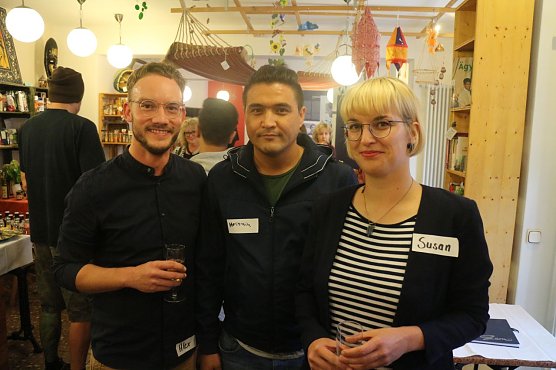 Alexander Scharff, Mohammad Yosofy und Susan Wille (Foto: Angelo Glashagel)