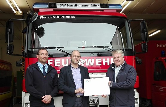 v.l.n.r.: Carsten Vogel, Holger Richter, Jens Wenke (Foto: Jugendsozialwerk Nordhausen)