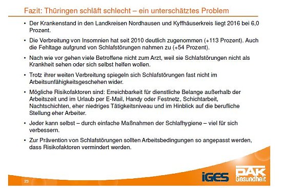 &Uuml;ber 80 Prozent der Th&uuml;ringer leiden unter Schlafproblemen (Foto: DAK)