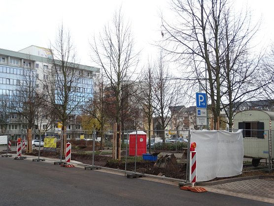 Baustelle am August-Bebel-Platz (Foto: privat) Baustelle am August-Bebel-Platz (Foto: privat)