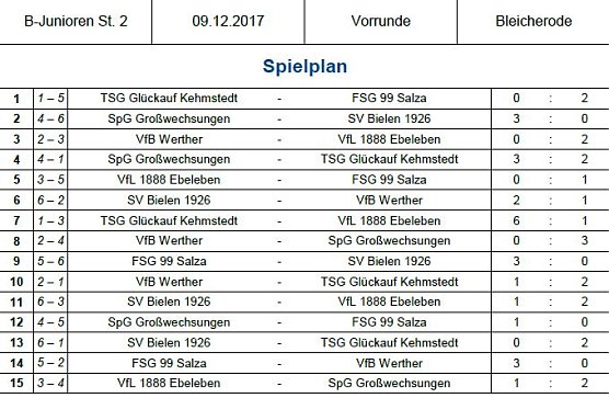 Hallenmeisterschaft der Junioren (Foto: NTKFA)