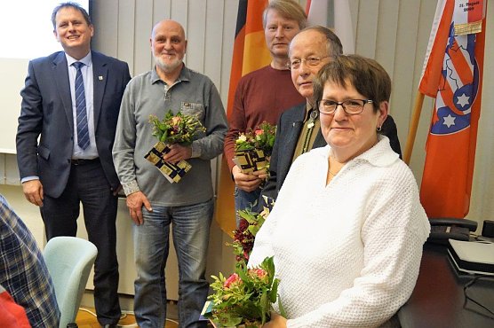 G&uuml;nther Maiwald, Marcel Hahnemann, Wolfgang Schramm, Erika Krug (v.l.n.r.) (Foto: Susanne Schedwill)