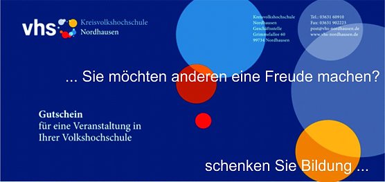 Auch ein Gutschein kann es sein... (Foto: VHS)