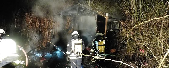 Laubenbrand in der Blum-Stra&szlig;e (Foto: S. Tetzel)