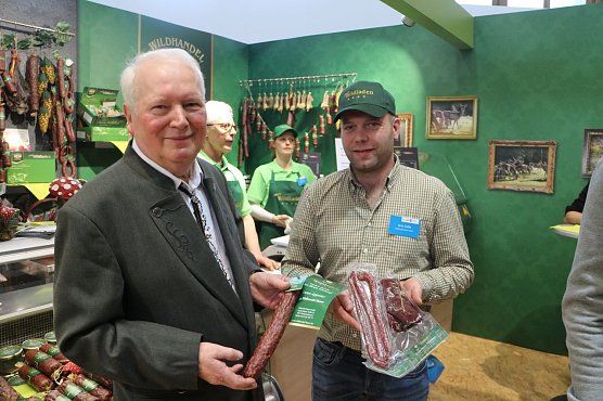 Hartmuth Bauer und Jens Cotta auf der Gr&uuml;nen Woche in Berlin (Foto: Angelo Glashagel)