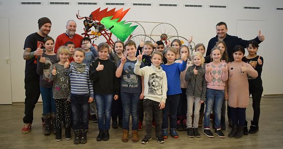 Brecht-Sch&uuml;ler zu Gast in der Kreissparkasse (Foto: Kreissparkasse Nordhausen)