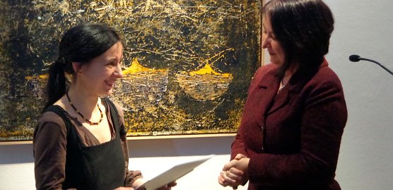 Franca Bartholom&auml;i wurde mit dem 10. Nordh&auml;user Grafikpreis ausgezeichnet (Foto: Hans-Georg Backhaus)