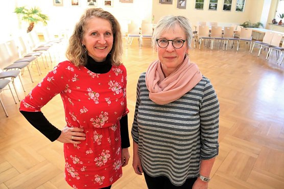 Melanie Vo&szlig;-Inan&ccedil; (links) arbeitet seit Februar an der Seite von Nordhaus-Leiterin Heike Ullrich. (Foto: SWG Nordhausen)