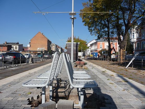 Neue Haltestelle (Foto: nnz)