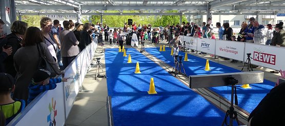 Sprintevent in der Marktpassage (Foto: Kreissportbund Nordhausen)