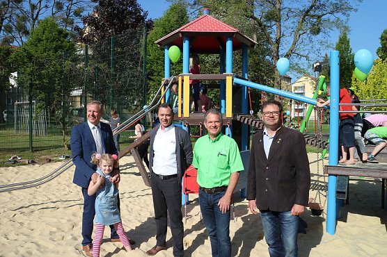 Steffen Lupp, die Herren Hebestreit und Helbing, Frank Rostek (Foto: Angelo Glashagel)