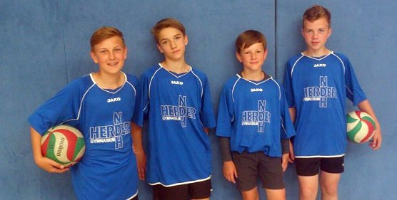 Herders j&uuml;ngste Volleyballer mit Platz f&uuml;nf im Landesfinale (Foto: privat)