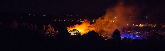 Gartenlaubenbrand in Nordhausen-Nord (Foto: V. Eisfeld)