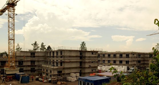 Blick auf das Bauvorhaben am Marienweg (Foto: nnz)