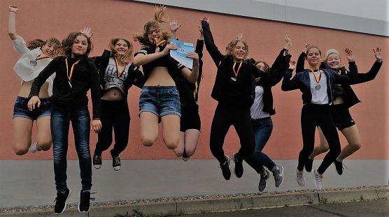 Humboldts Schwimmerinnen im Bundesfinale (Foto: Humboldt Gymnasium Nordhausen)