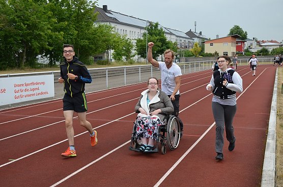 Sportliche Woche f&uuml;r das F&ouml;rderzentrum St. Martin (Foto: Ilka Hein, Sportkoordinatorin F&Ouml;Z "St.Martin" Nordhausen)