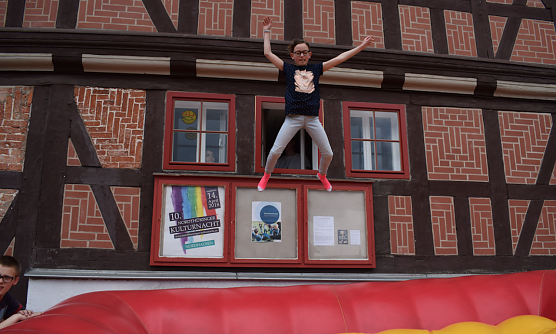 KILA Aktionstag mit H&uuml;pfburg (Foto: Frank Tuschy)