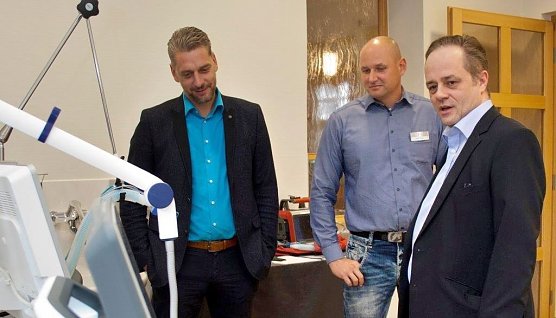 Besuch vom B&uuml;rgermeister (Foto: privat)