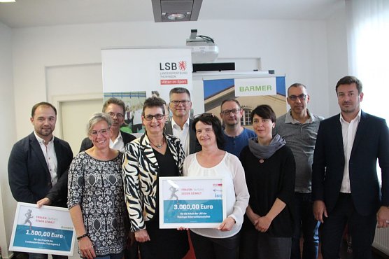 Unterst&uuml;tzung f&uuml;r die Landesarbeitsgemeinschaft der Interventionsstellen gegen h&auml;usliche Gewalt (Foto: Kreissportbund Nordhausen)