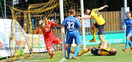 Das 1:0 durch Pluntke (Foto: Bernd Peter)