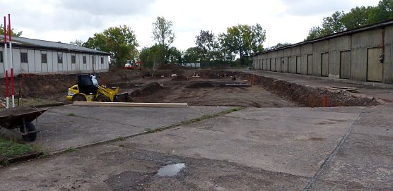 Baustelle an der Fischzucht Salza (Foto: nnz)