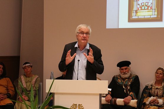 Prof. Dr. Althoff referierte ausf&uuml;hrlich zu Mathilde und Nordhausen (Foto: Angelo Glashagel)